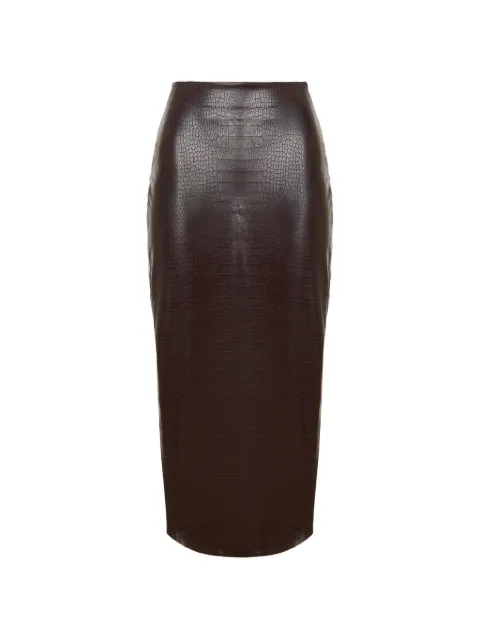 Wolford falda lápiz con efecto de piel de cocodrilo