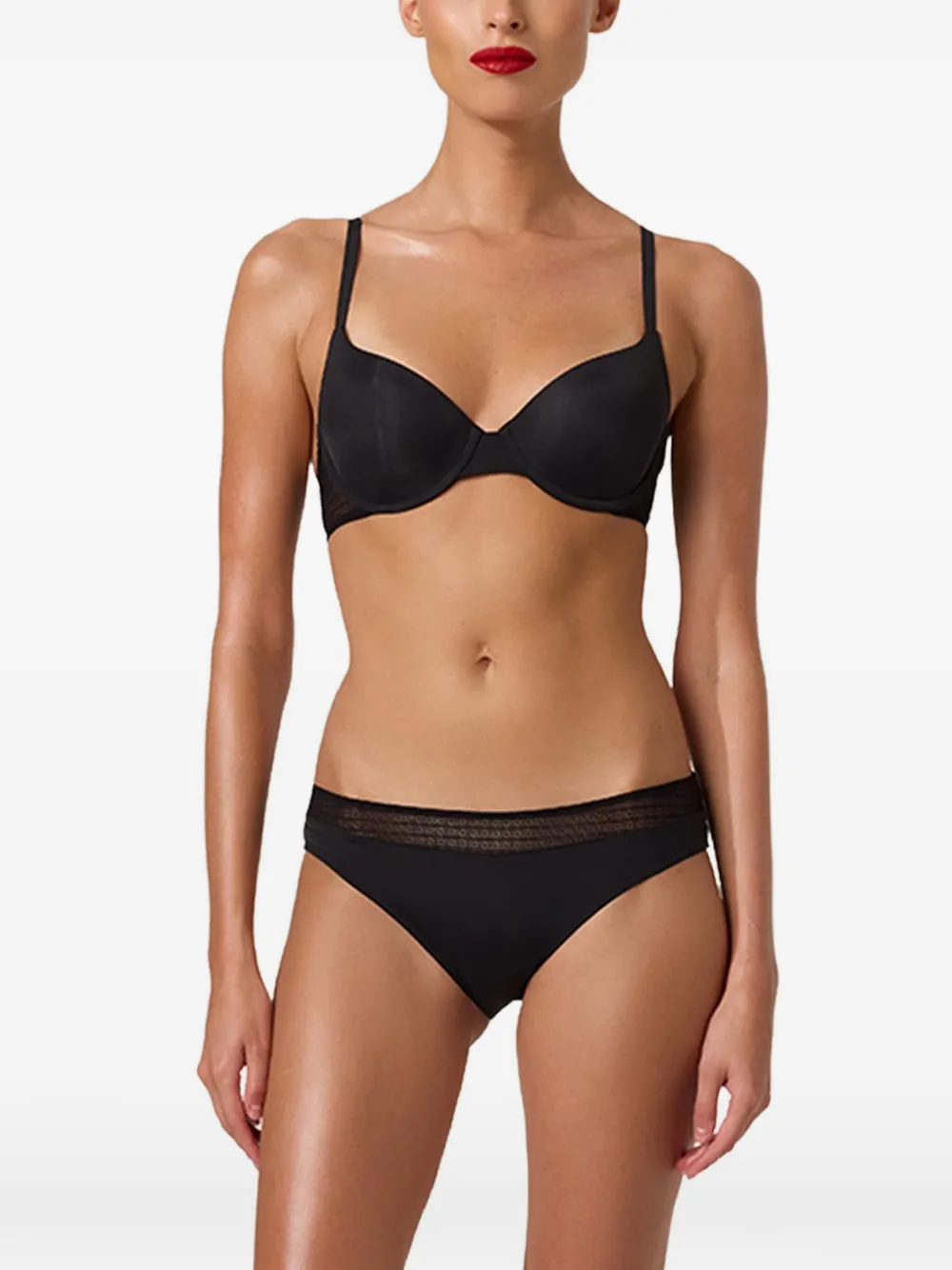 Wolford soutien-gorge bordé de dentelle à armature - Noir