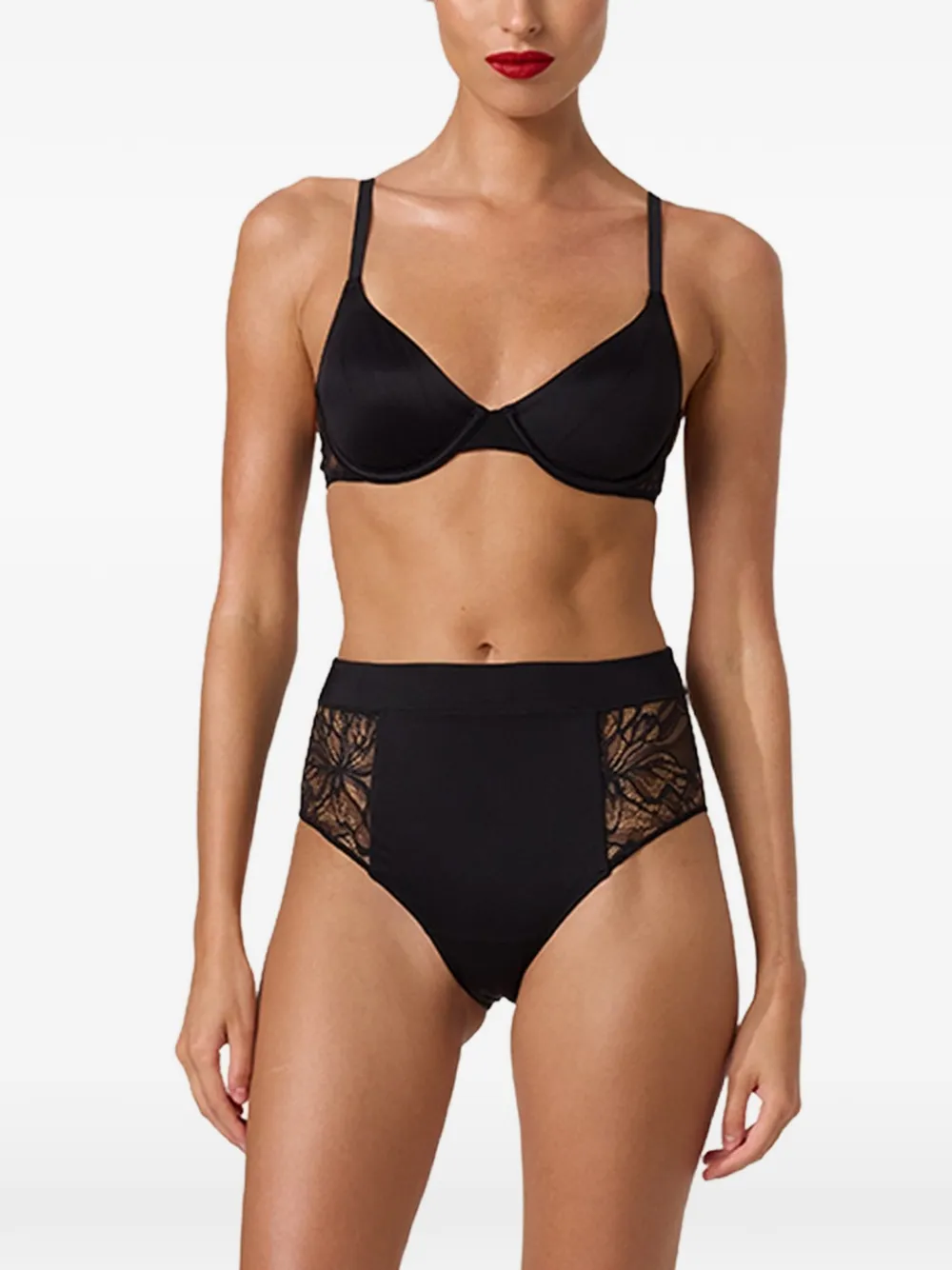 Wolford soutien-gorge bordé de dentelle - Noir