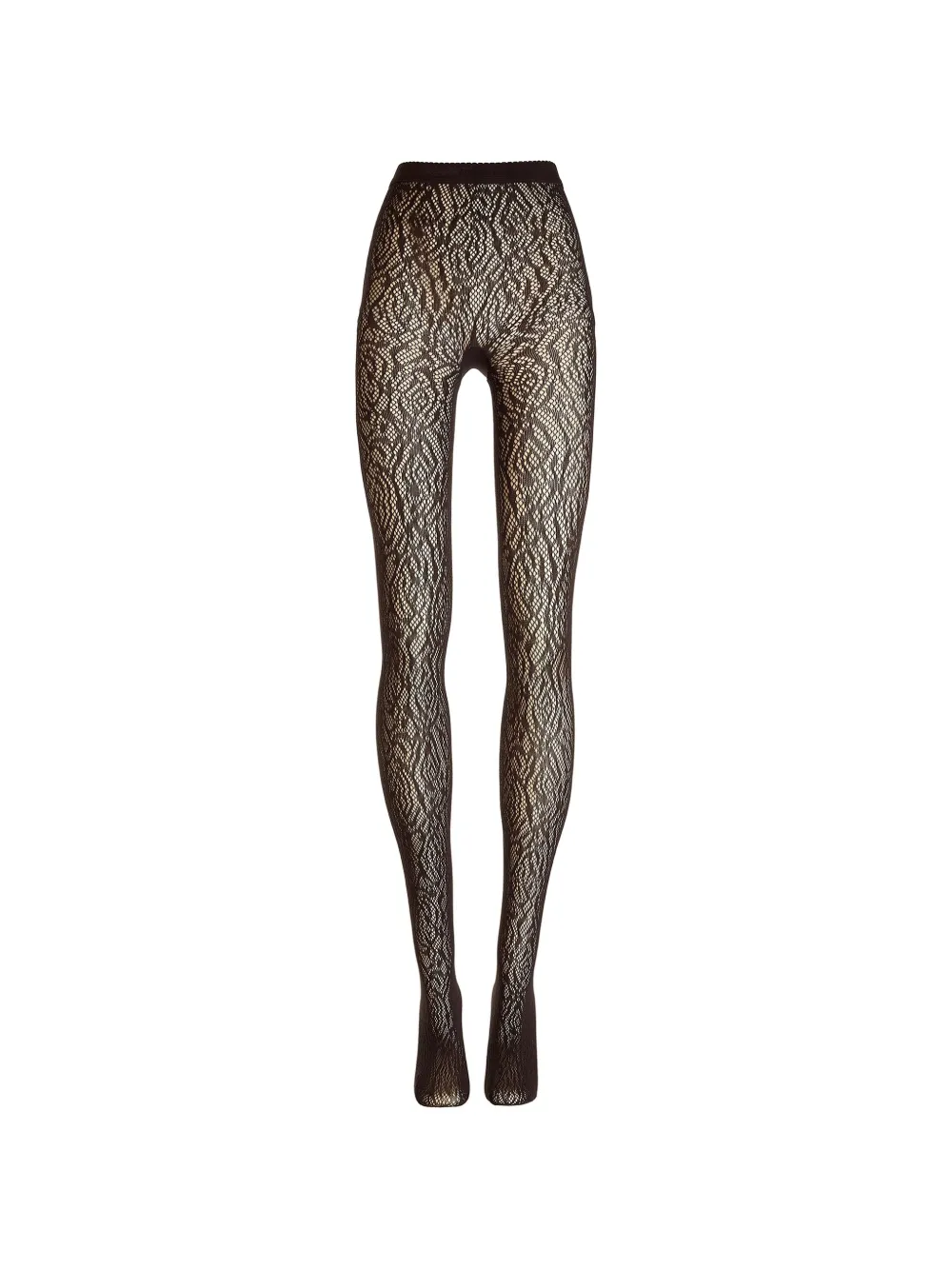 Wolford Strumpfhose mit Spitzenoptik - Schwarz