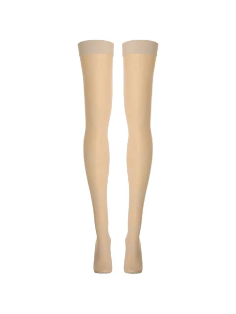 Wolford floral-lace stay-up stockings