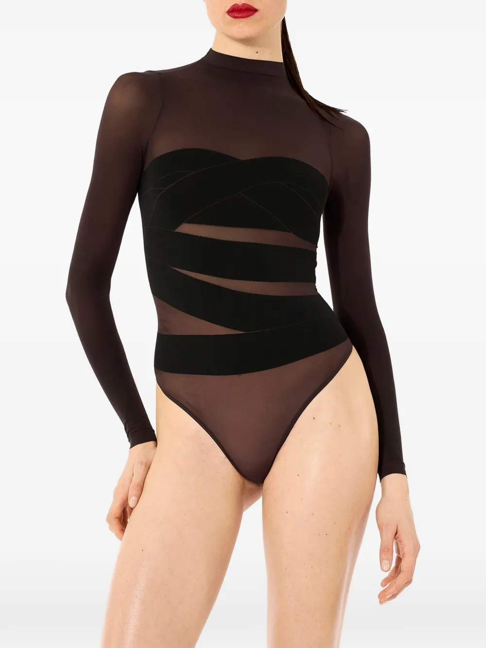 Wolford Infinite Wrap body Bruin