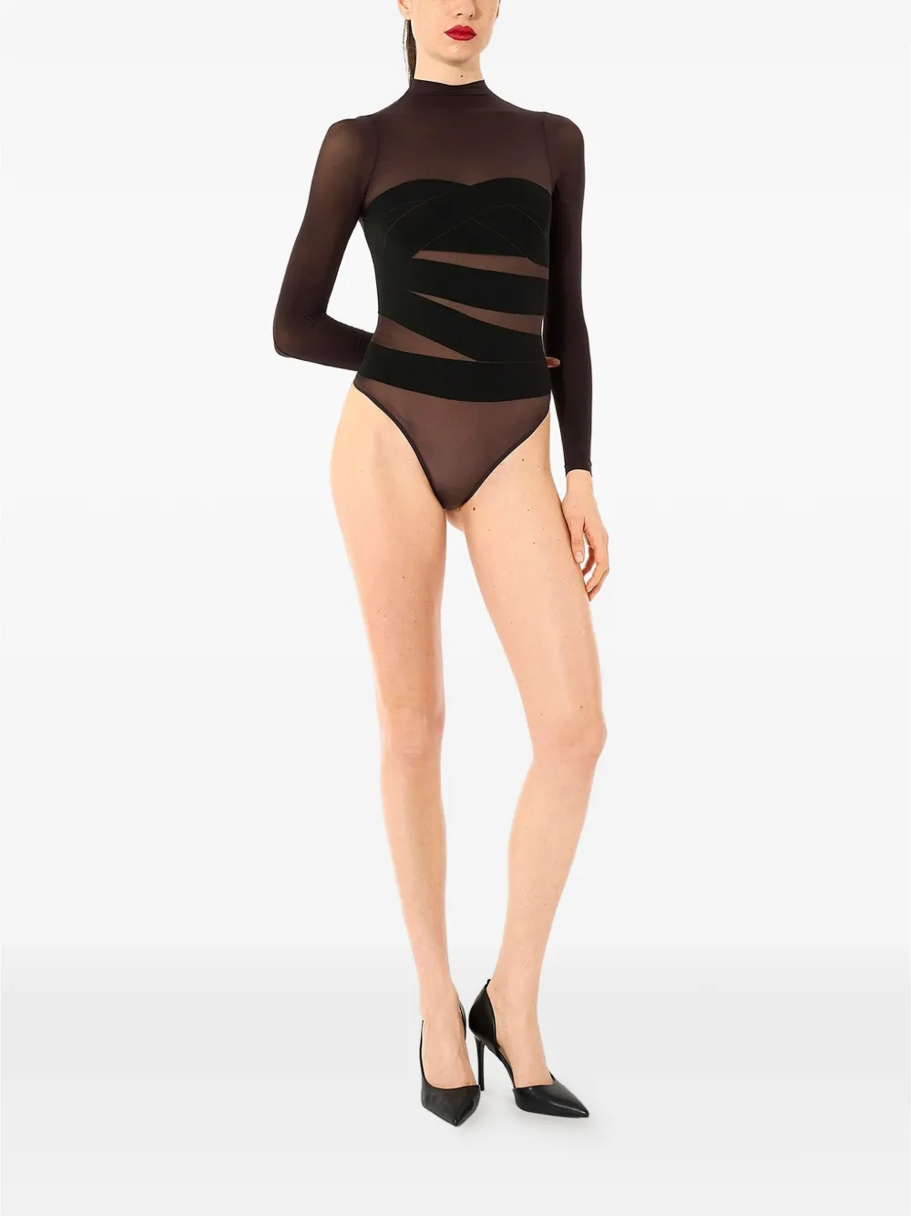 Wolford Infinite Wrap body Bruin