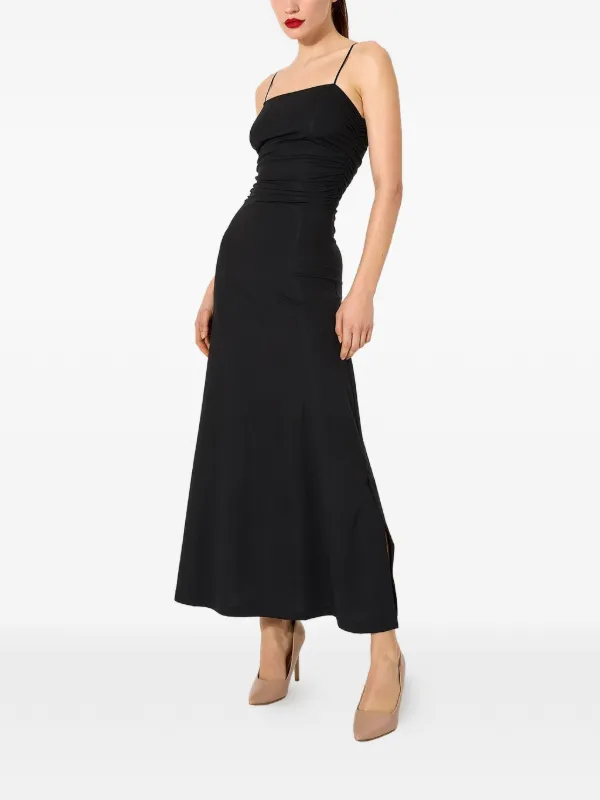 flowy spaghetti strap maxi dress Wolford Summer Flow spaghetti-strap | Black See Through