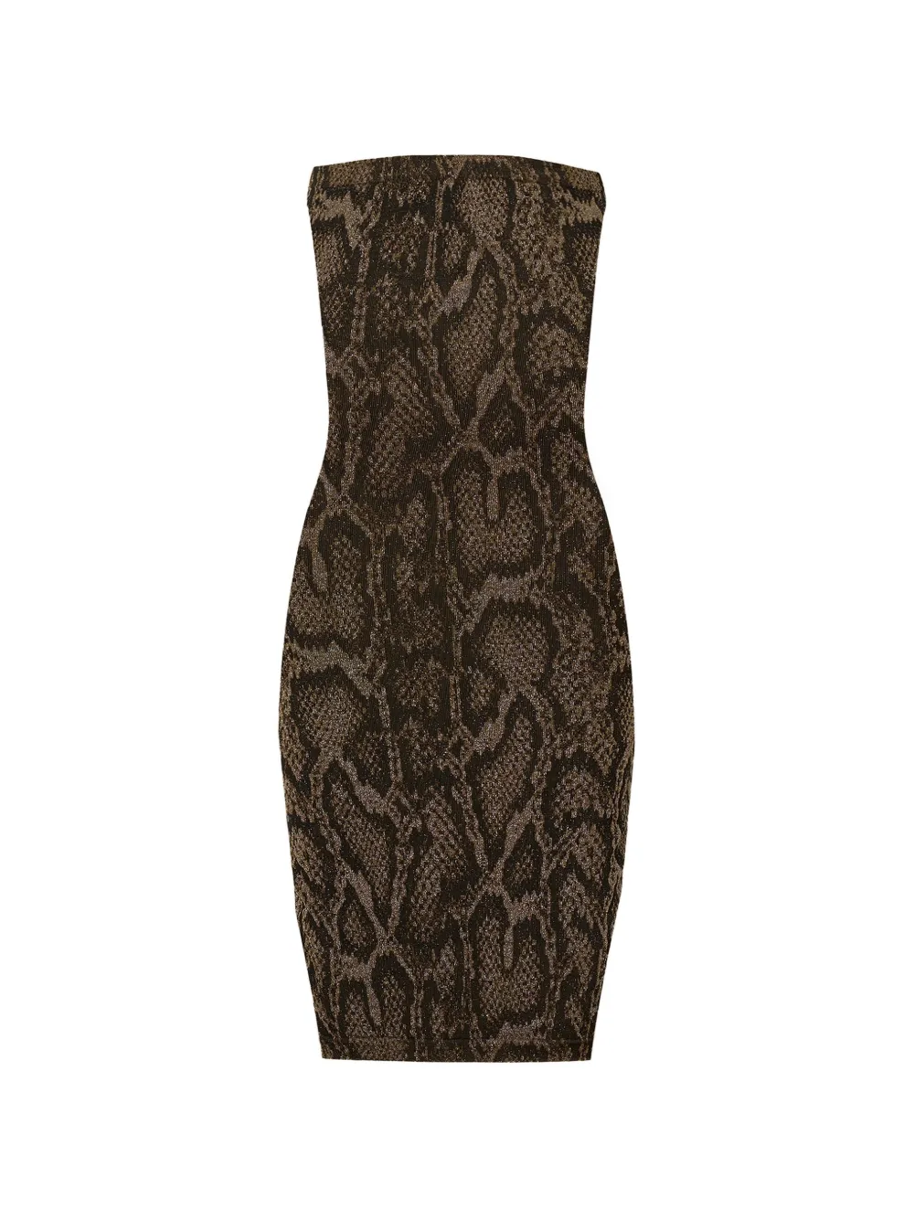 Wolford Abito midi con stampa - Marrone