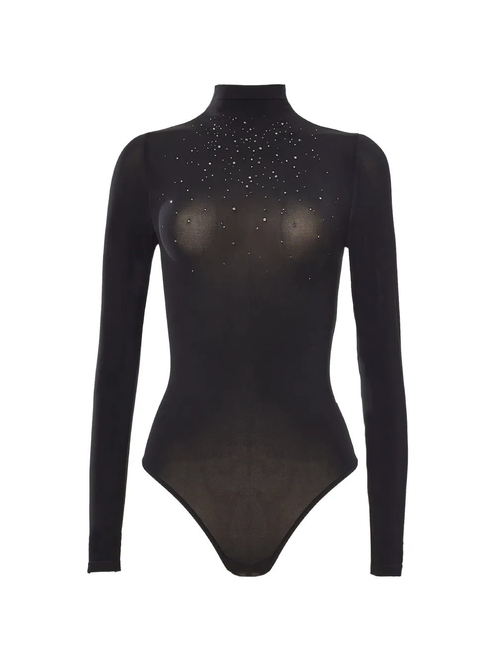 Wolford Stardust Body mit Kristallen - Schwarz