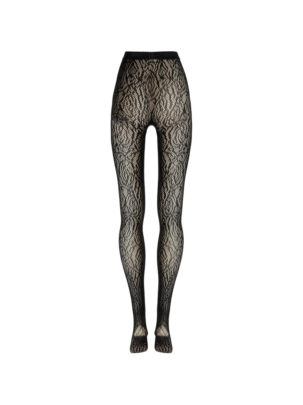 Wolford Panty met kant-effect Zwart