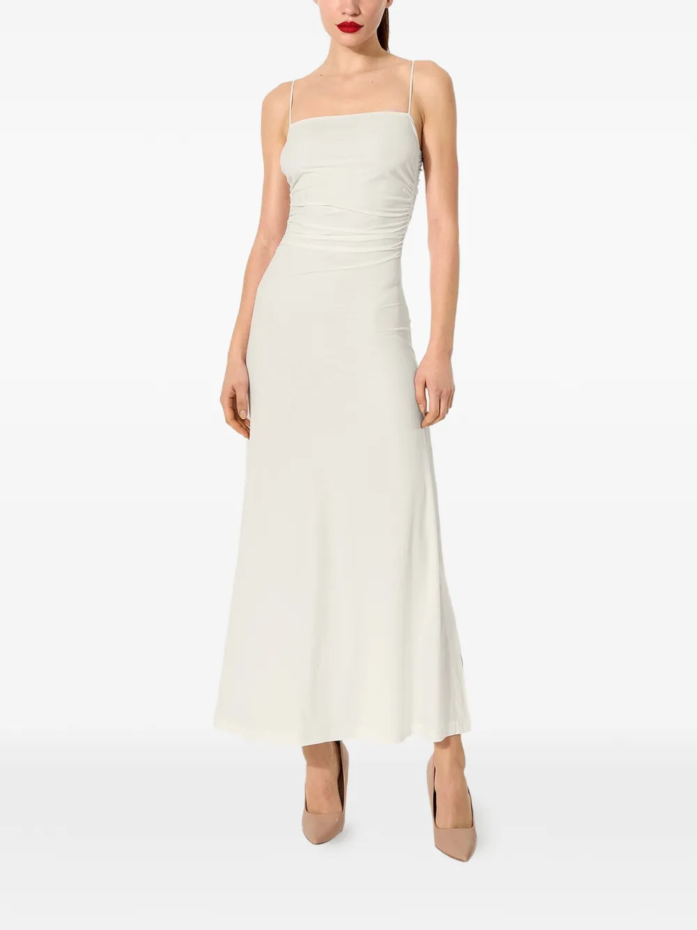 Wolford Summer Flow maxi-jurk met spaghettibandjes Wit