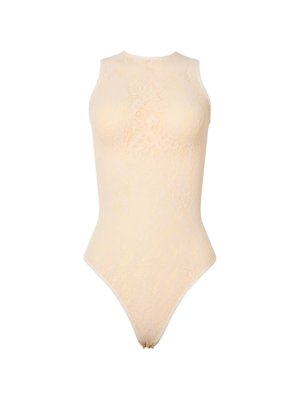 Wolford Infinite Rose Body aus Netz - Nude