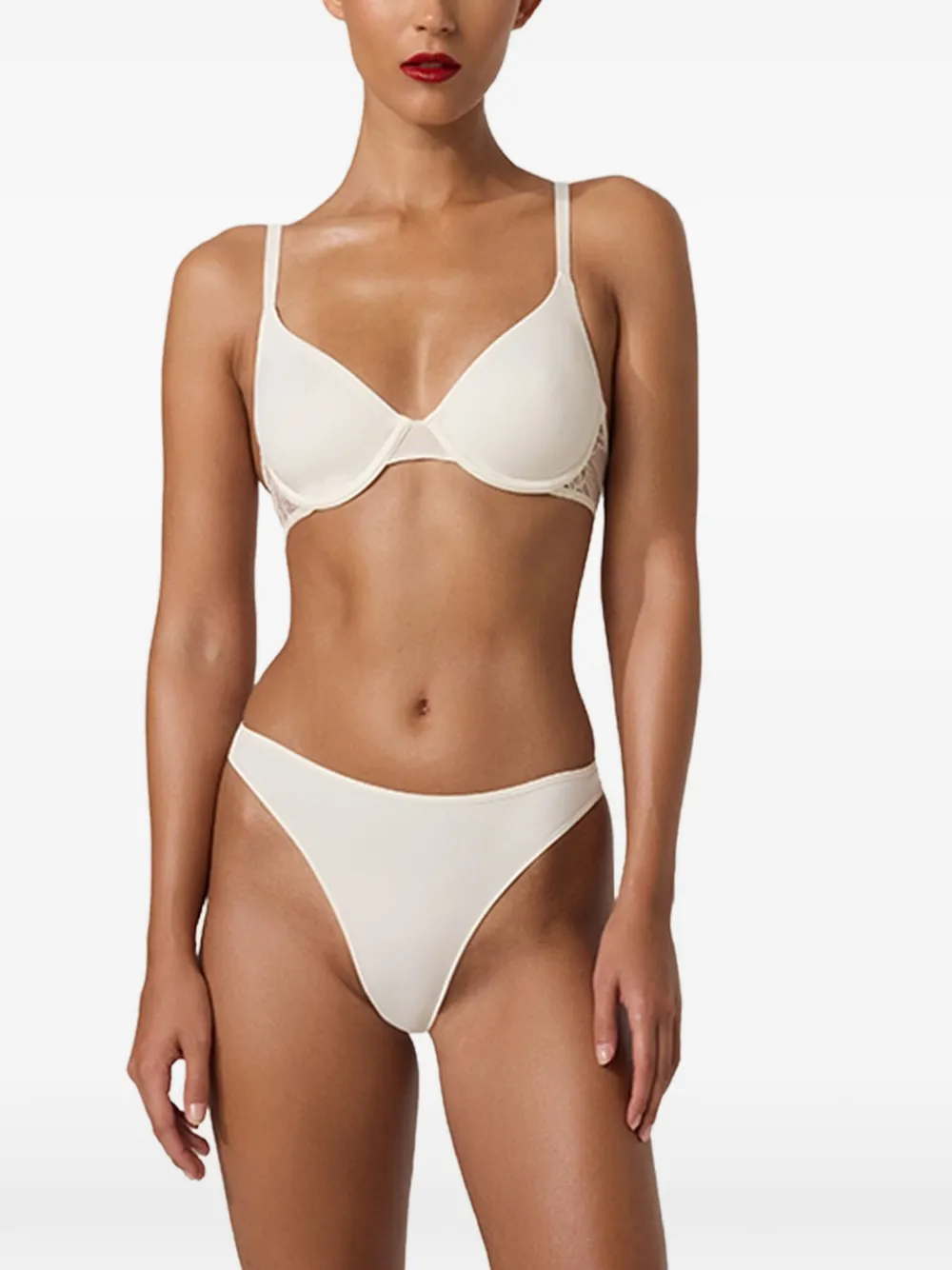 Wolford soutien-gorge bordé de dentelle - Tons neutres