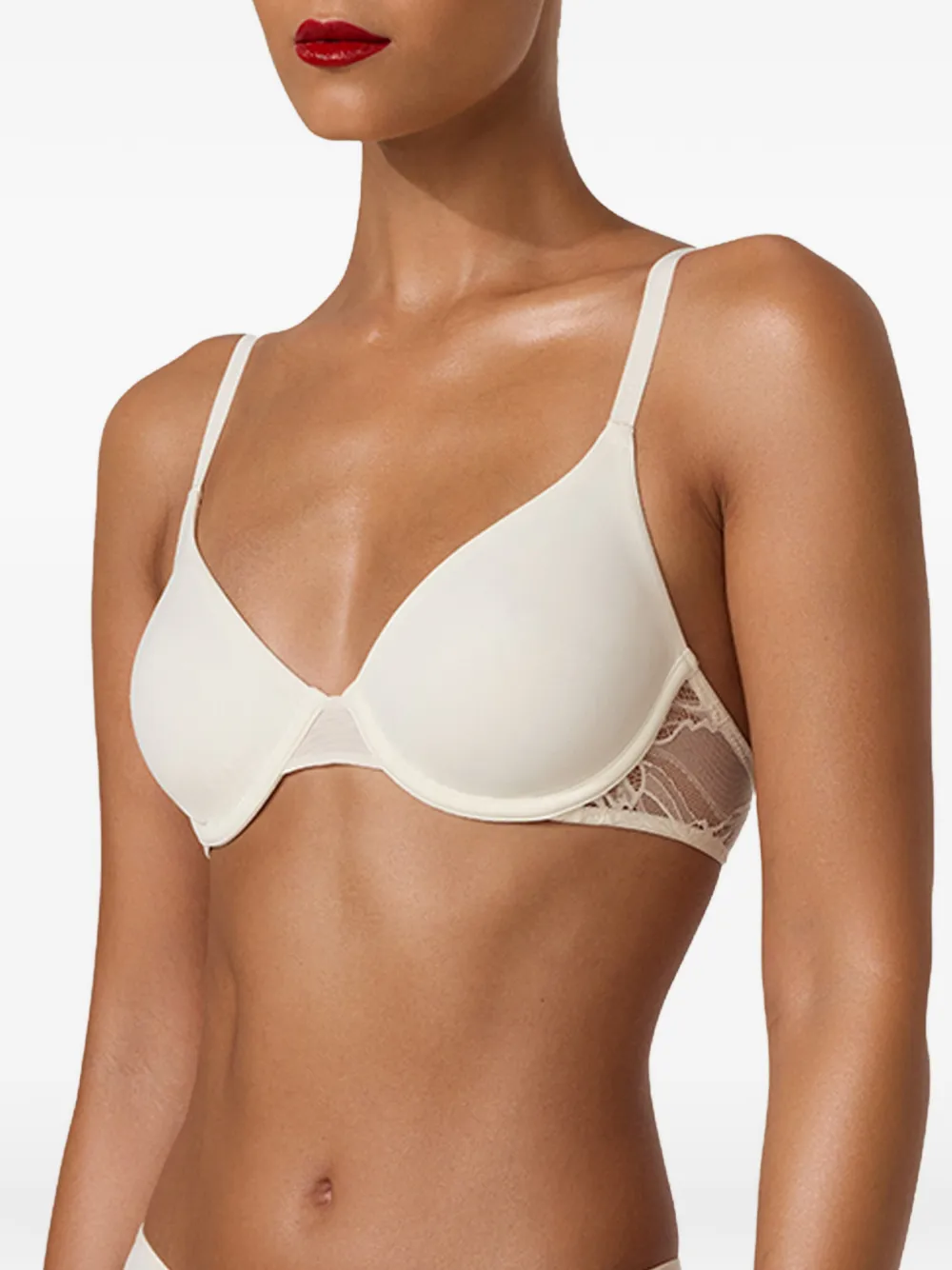 Wolford Bh met afwerking van kant Beige