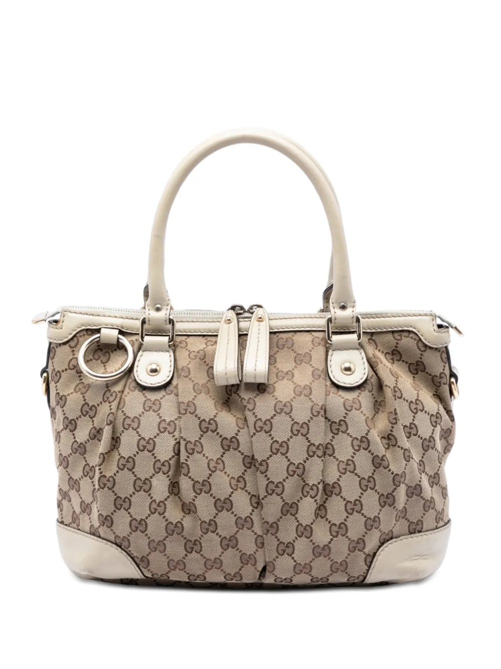 Gucci Pre-Owned 2016-2026 GG Canvas Sukey satchel - Weiß