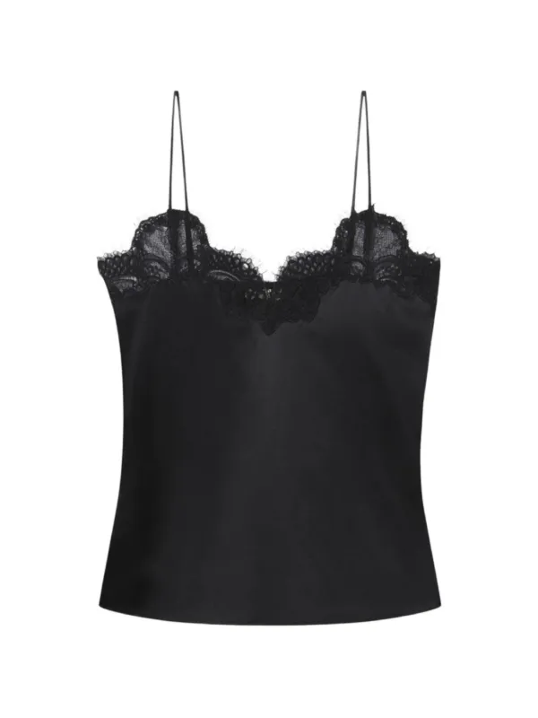 Co Lace-trim Blouse in Black
