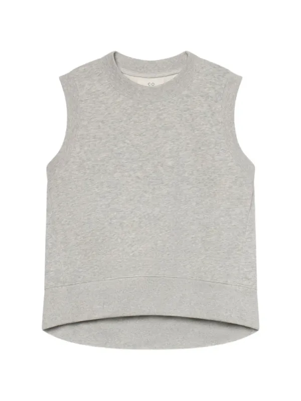Co Sleeveless Crew-neck Sweater in Grey