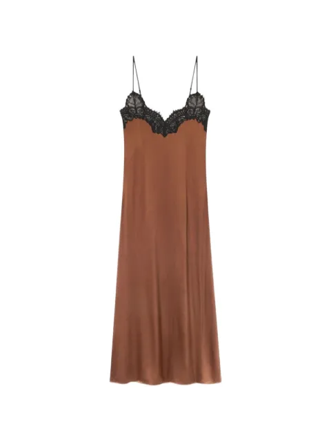 Co lace-trim spaghetti-strap maxi dress