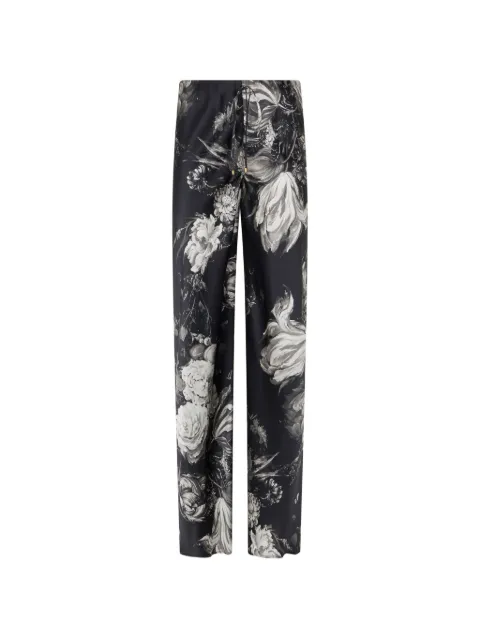 Roberto Cavalli pantalones palazzo con estampado floral