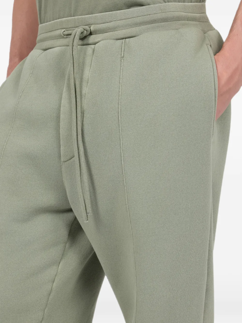 Roberto Cavalli drawstring straight-leg track pants Groen