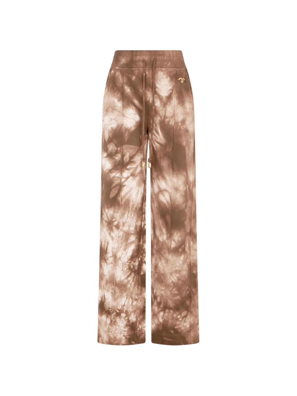 Roberto Cavalli Pantaloni sportivi con fantasia tie-dye - Marrone