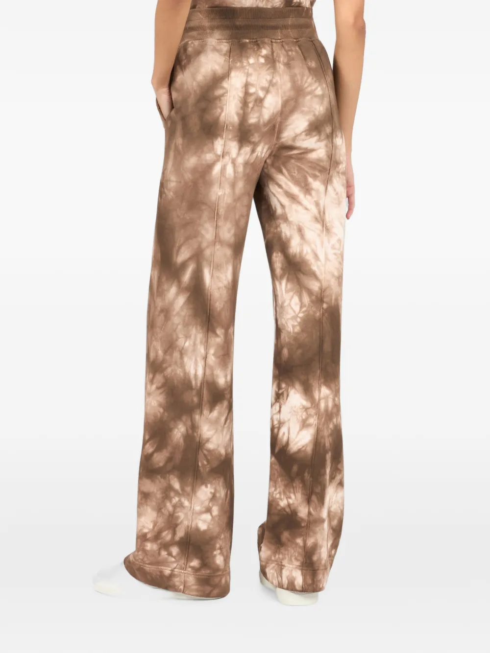 Roberto Cavalli Trainingsbroek met tie-dye print Bruin