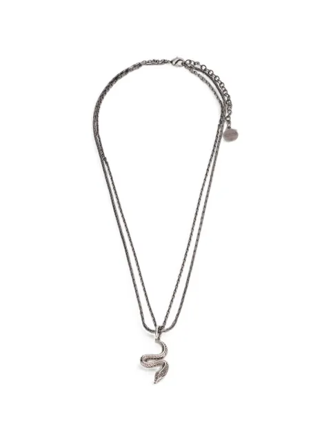 Roberto Cavalli snake-pendant necklace