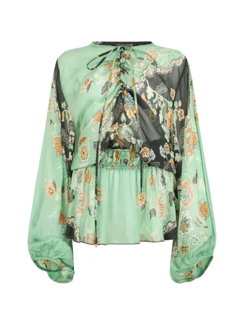 Roberto Cavalli floral-print mini dress