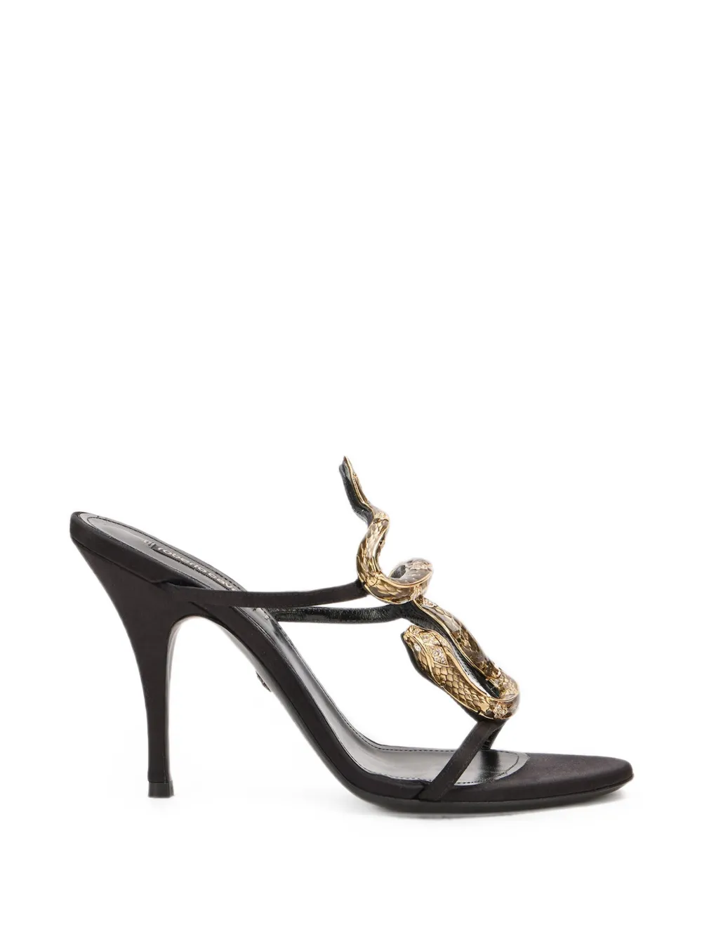 Roberto Cavalli sandales à ornements - Noir Roberto Cavalli sandales à ornements - Noir