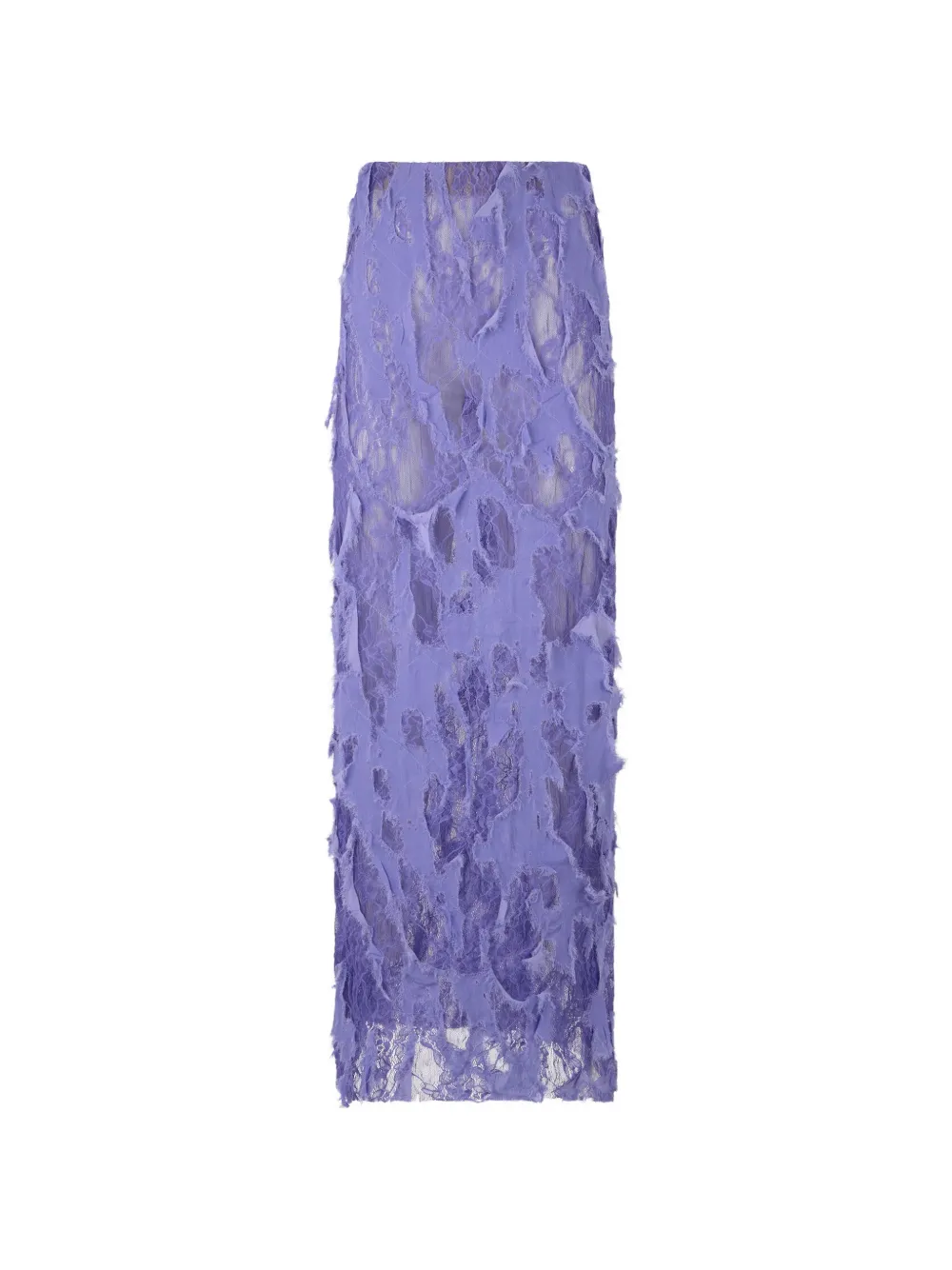 Roberto Cavalli Maxirock im Distressed-Look - Violett