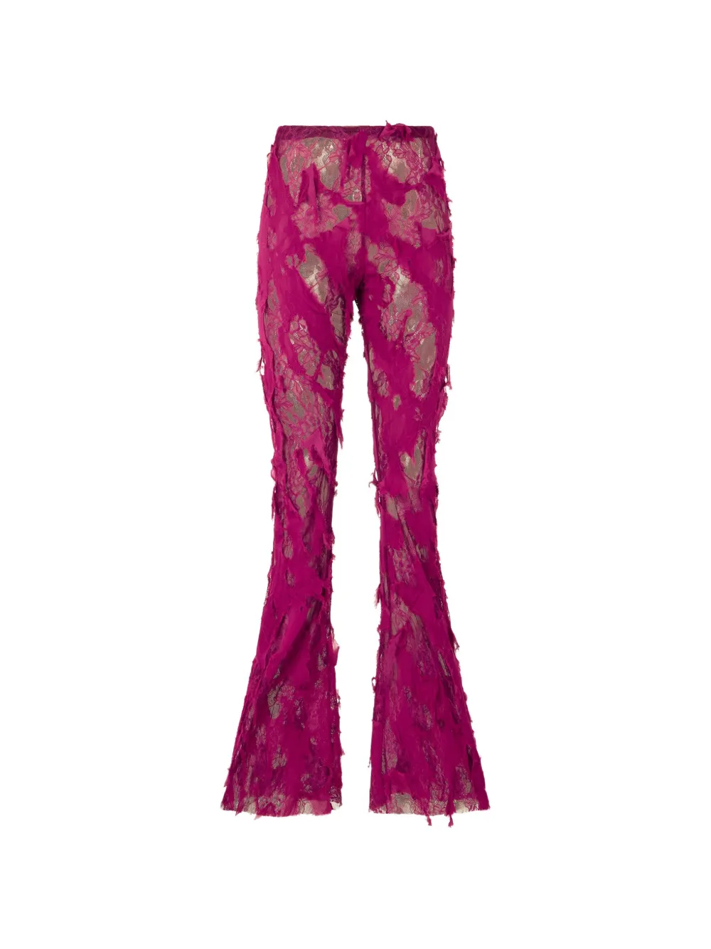 Roberto Cavalli Hose im Distressed-Look - Rosa