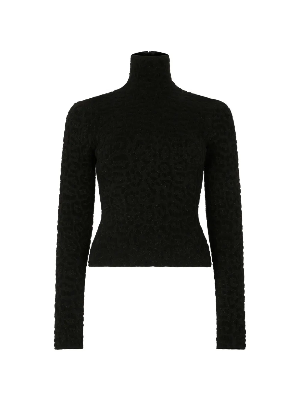 Roberto Cavalli T-shirt met luipaard-jacquard Zwart