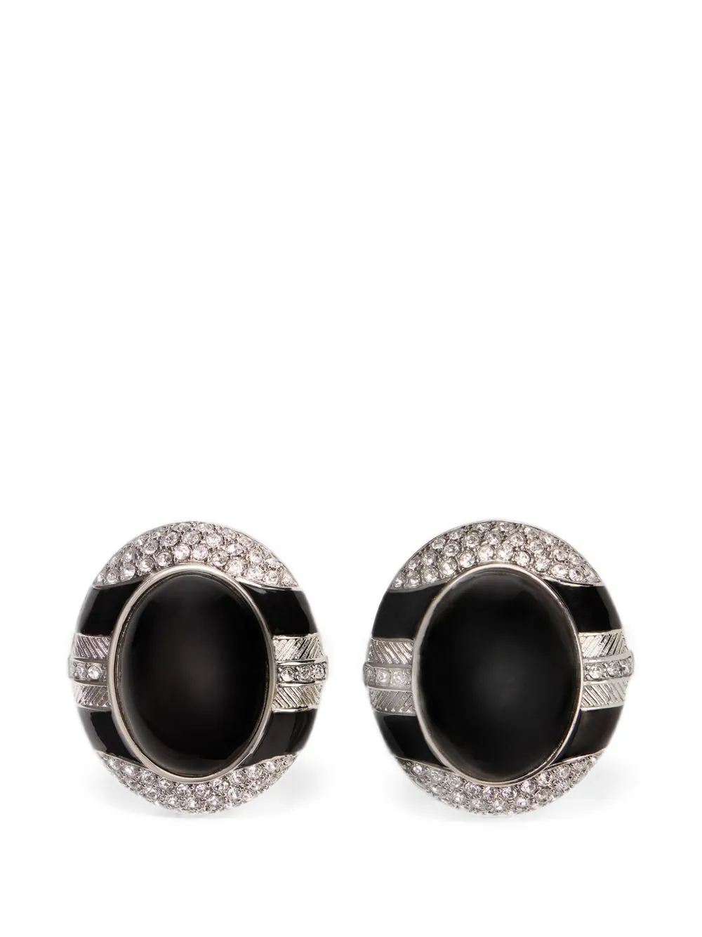 Roberto Cavalli Orecchini con cristalli - Argento