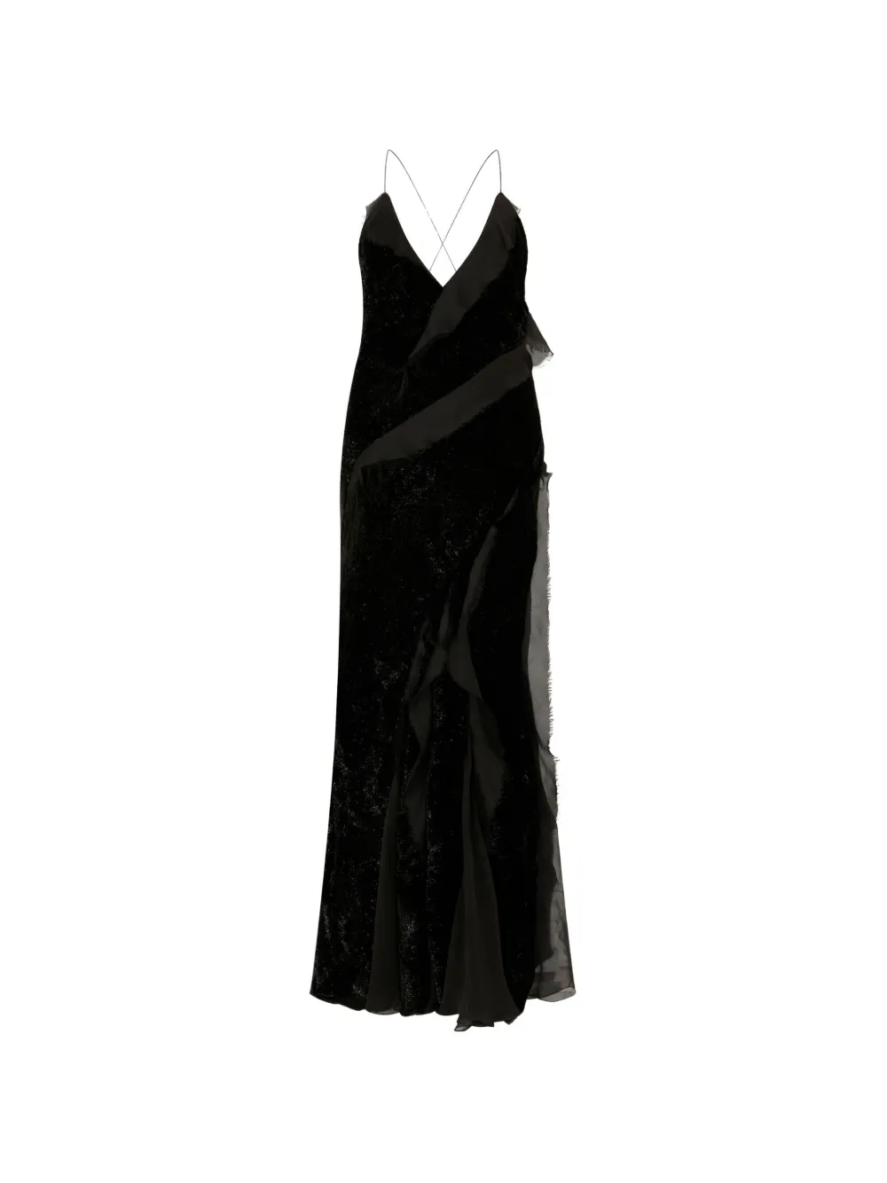 Roberto Cavalli Kleid mit Rüschen - Schwarz