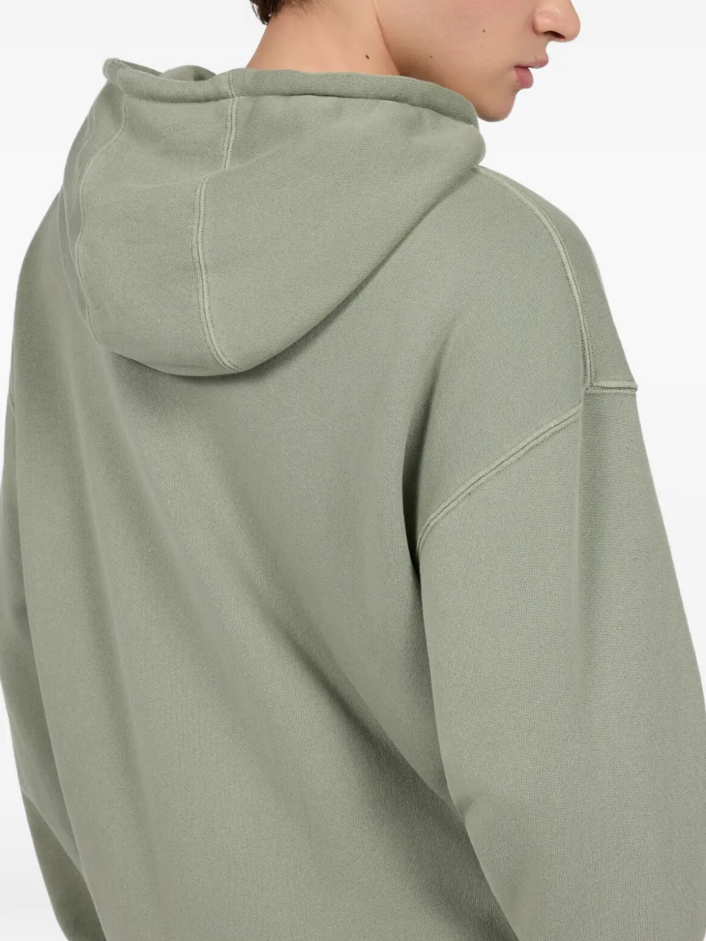 Roberto Cavalli snake-motif zip-up hoodie Groen