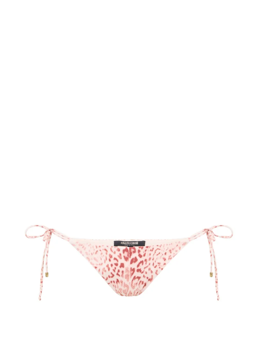 Roberto Cavalli leopard-print side-tie bikini bottoms - Toni neutri