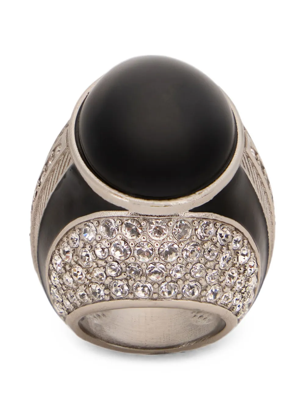 Roberto Cavalli crystal-embellished cocktail ring