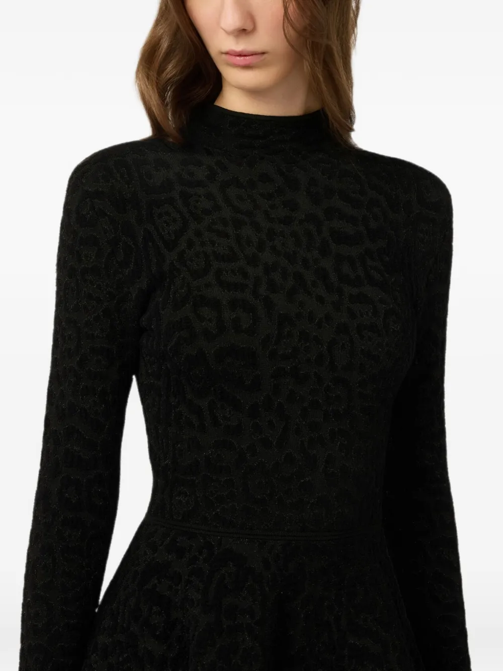 Roberto Cavalli Mini-jurk met lange mouwen Zwart