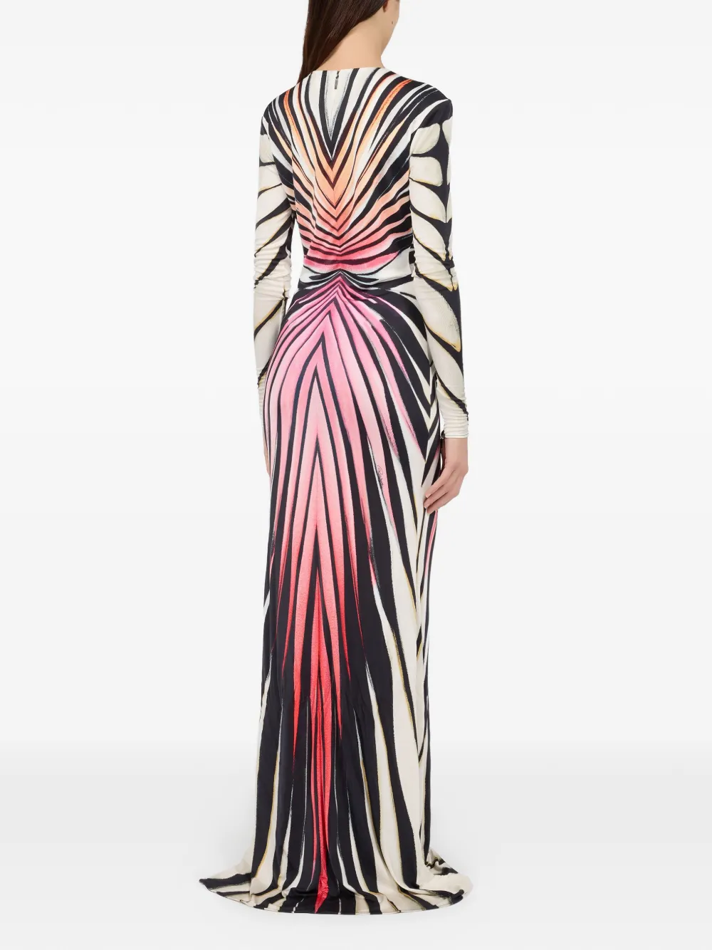 Roberto Cavalli Maxi-jurk met print Zwart