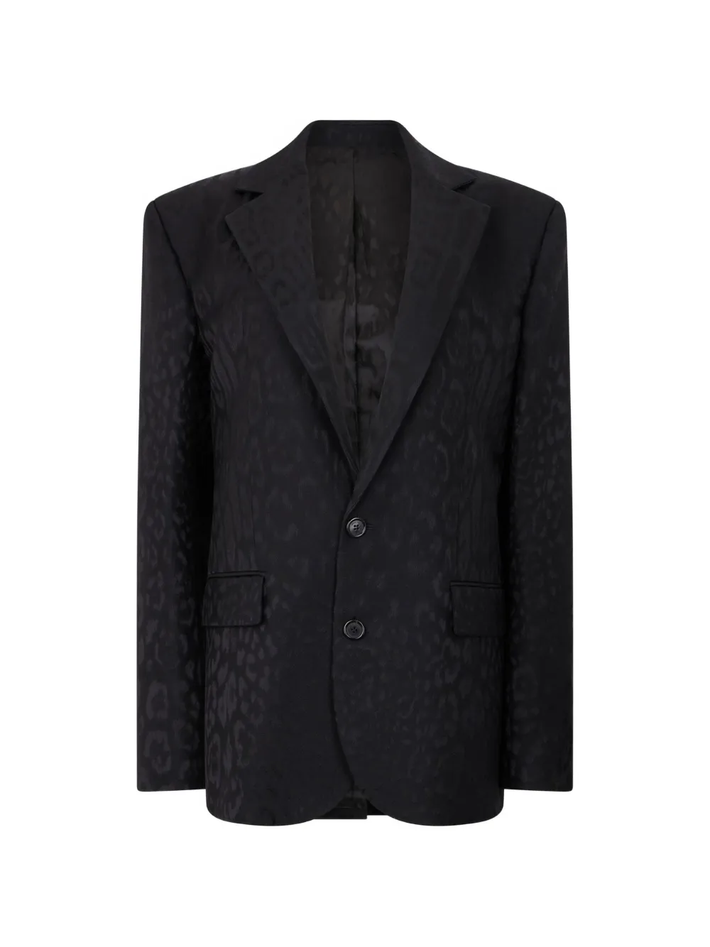 Roberto Cavalli Giacca con revers a lancia - Nero