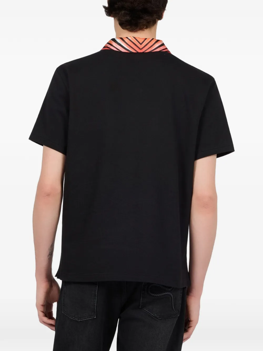 Roberto Cavalli Ray Of Paradise poloshirt met kraag Zwart