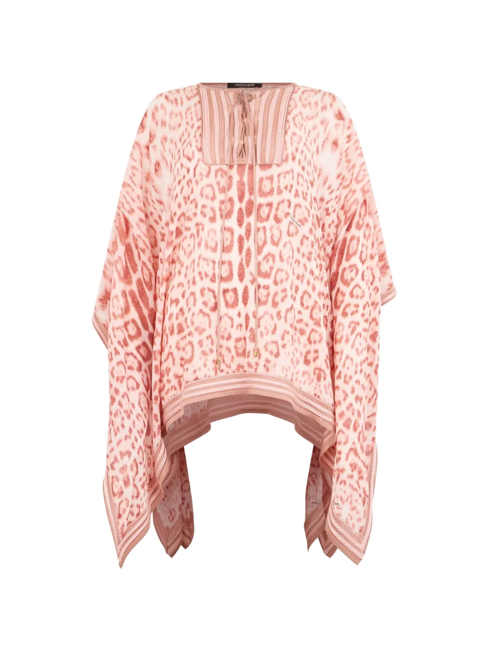 Roberto Cavalli caftan à motif léopard - Rose Roberto Cavalli caftan à motif léopard - Rose