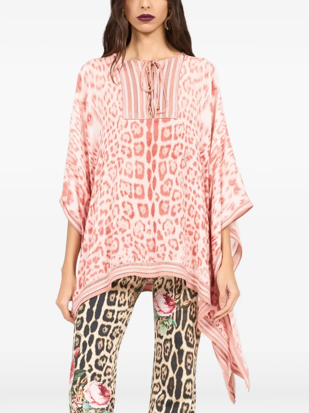 Roberto Cavalli Tuniek met luipaardprint Roze