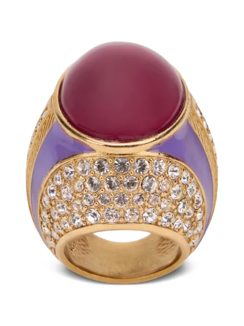 Roberto Cavalli anillo con detalles de cristal