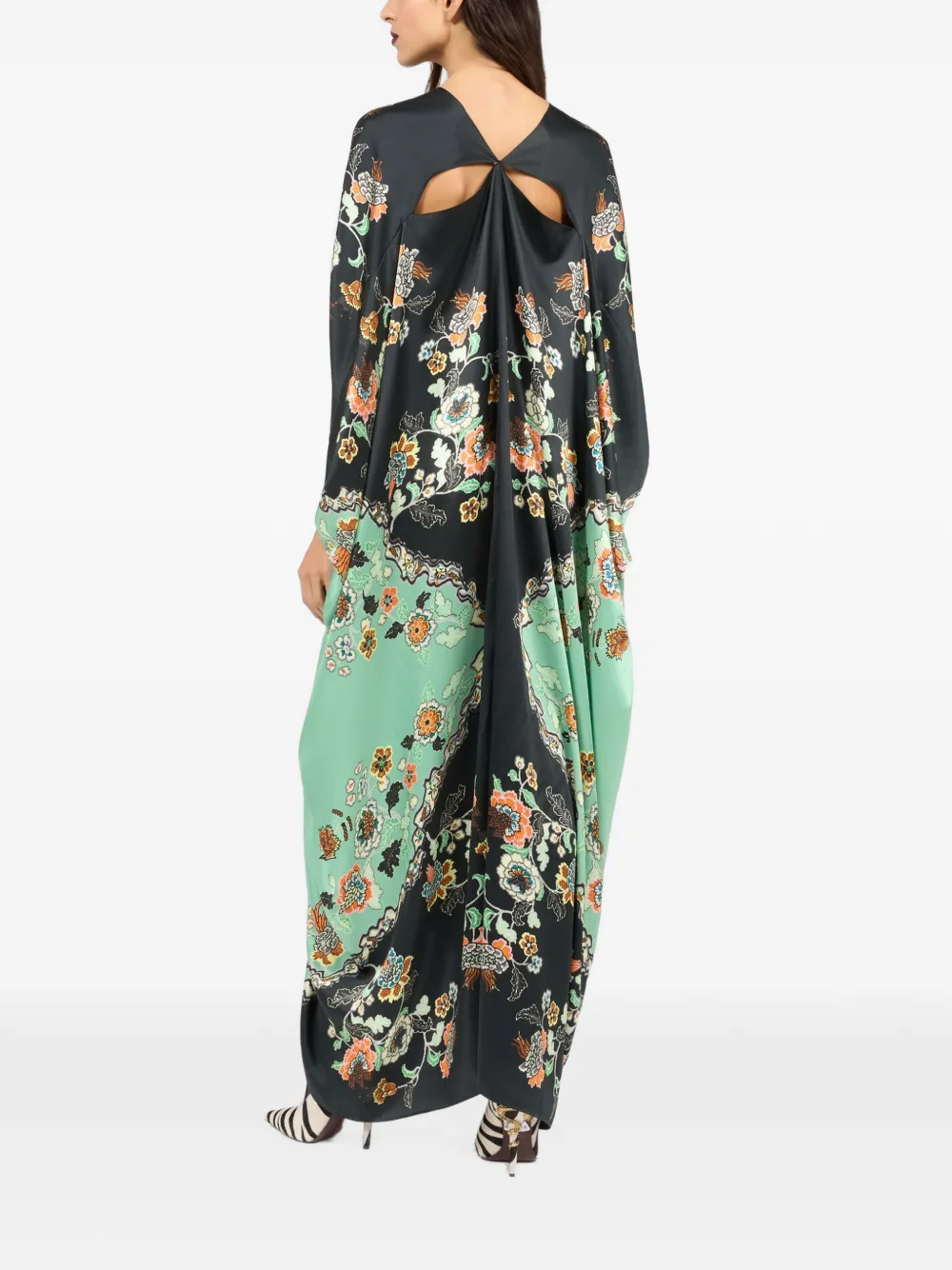 Roberto Cavalli Tuniek met bloemenprint Zwart
