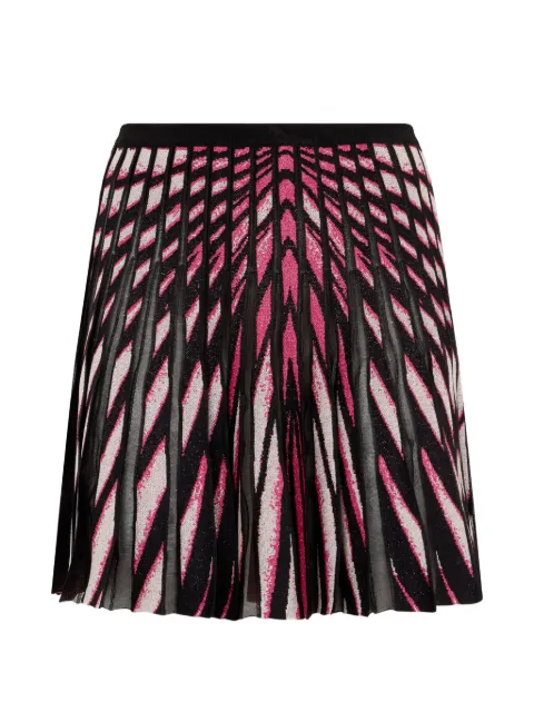 Roberto Cavalli Ray Of Paradise pleated mini skirt