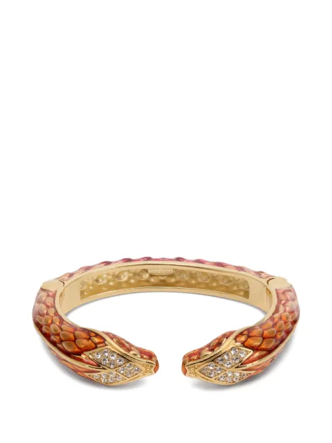 Roberto Cavalli Serpentine crystal-embellished bracelet