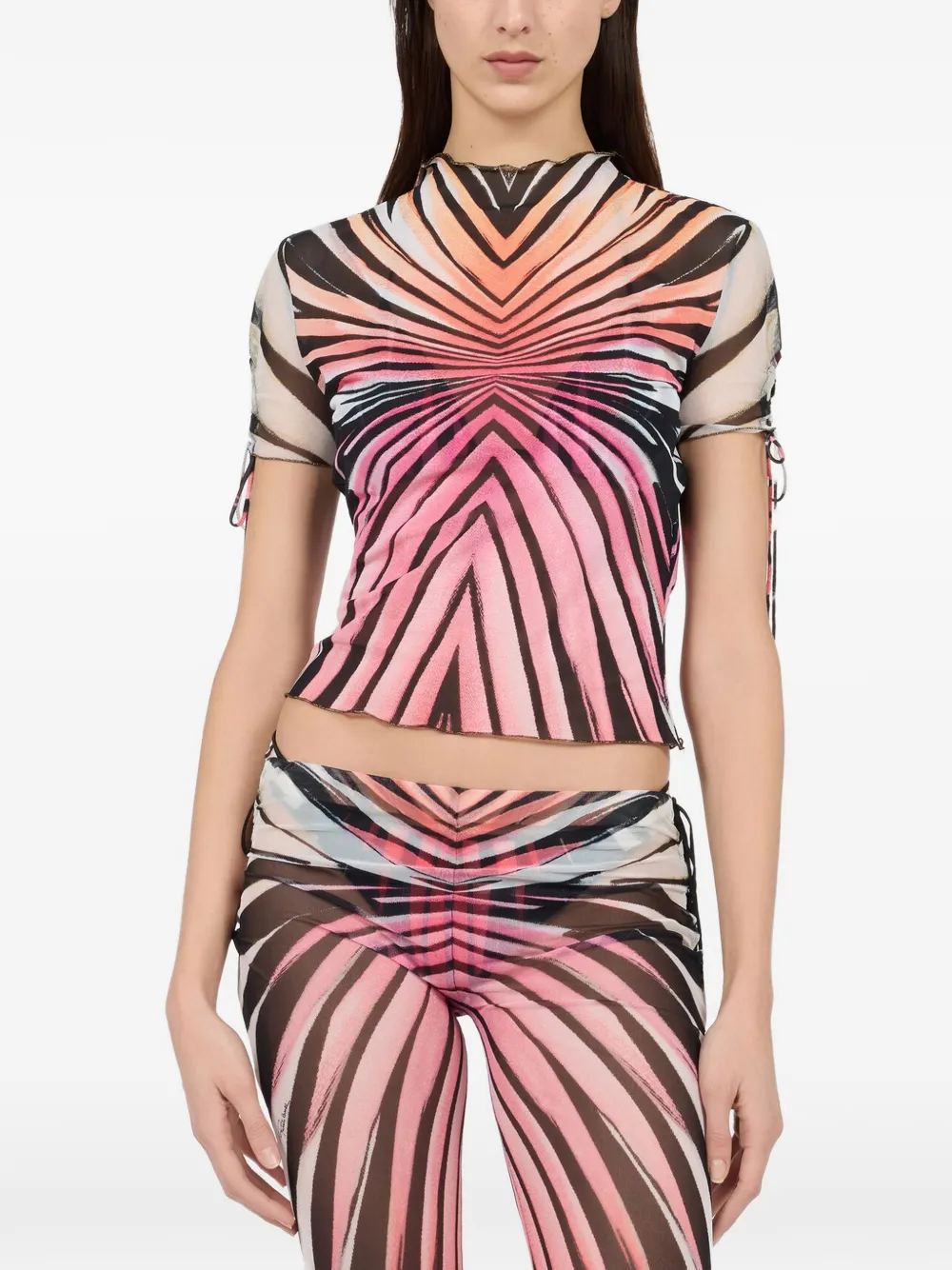 Roberto Cavalli T-shirt met zebraprint Oranje