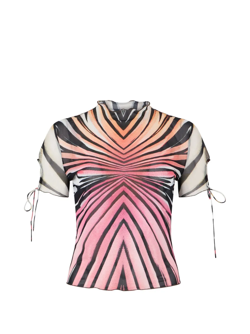 Roberto Cavalli zebra-print T-shirt - Arancione