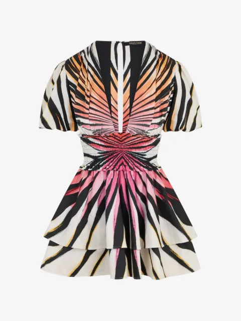 Roberto Cavalli Abito Ray Of Paradise corto con stampa
