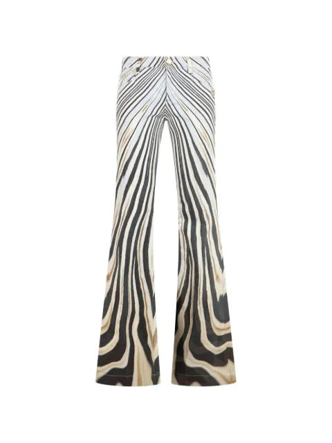 Roberto Cavalli Schlaghose mit Zebra-Print