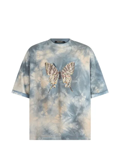 Roberto Cavalli tie-dye butterfly-print T-shirt