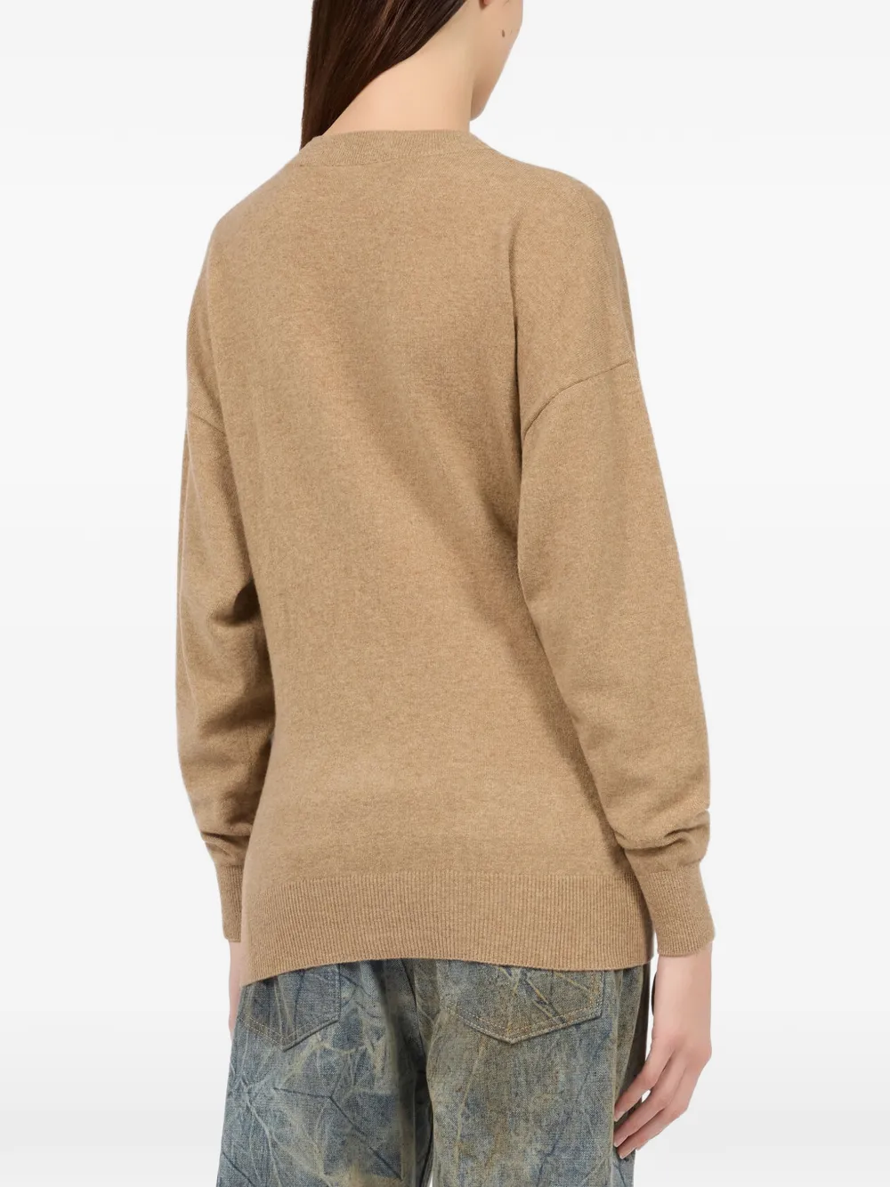 Roberto Cavalli Trui met gedraaid detail Beige